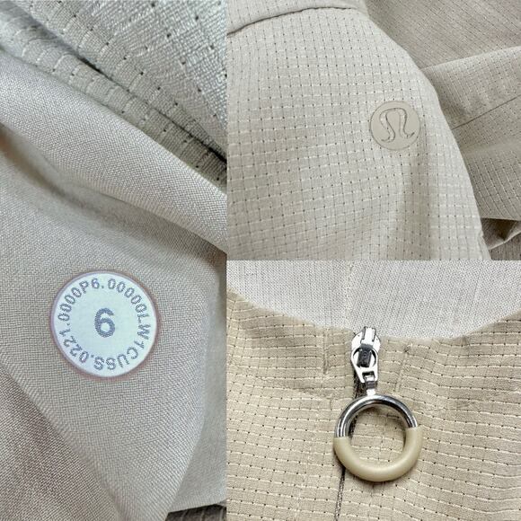 Lululemon Ventlight Zippered Utility Long Sleeve Jumpsuit in Trench-Tan Size 6 - Picture 3 of 12